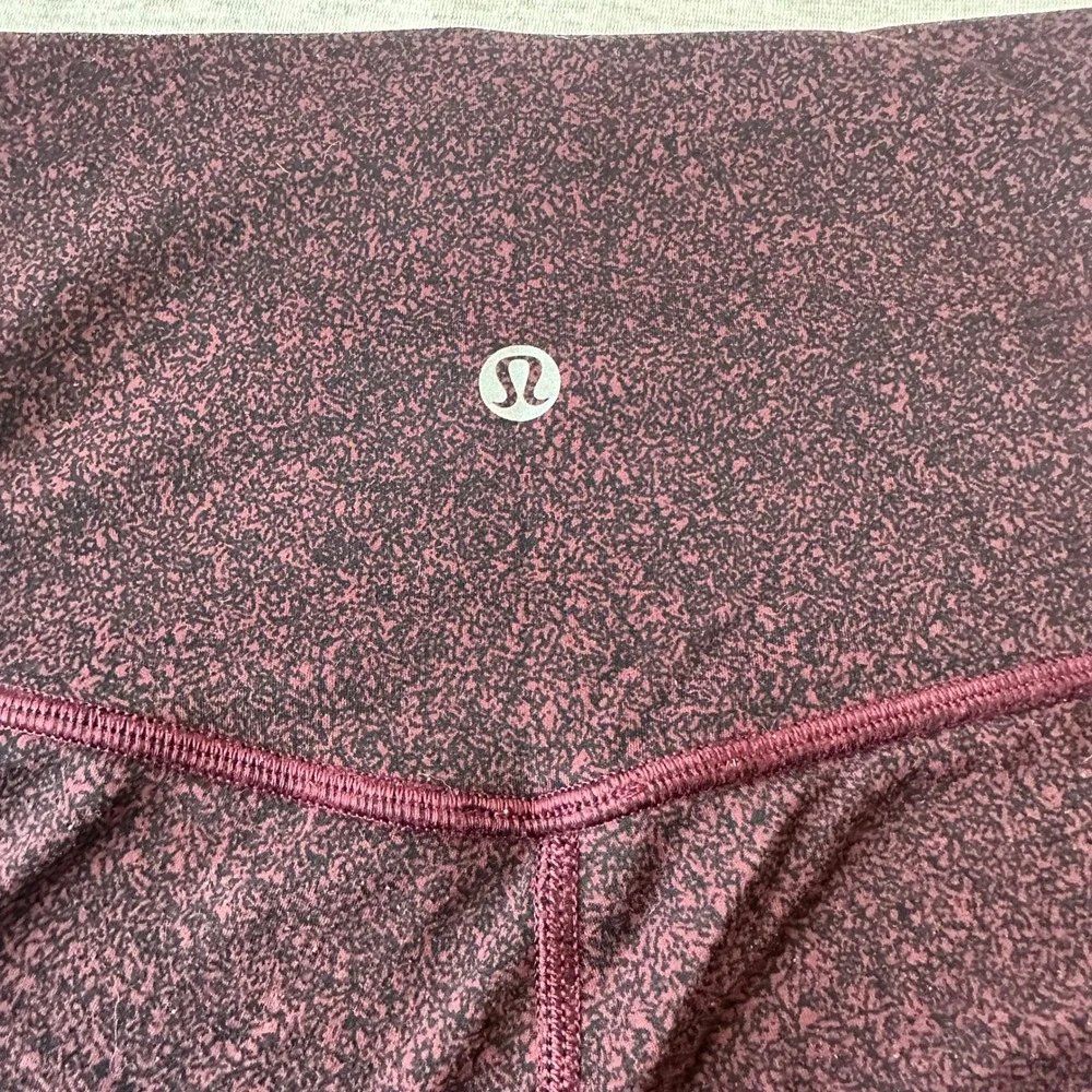 Lululemon Align High-Rise Pant 24 Burgundy Black Speckled‎ Leggings 2 - Picture 6 of 6